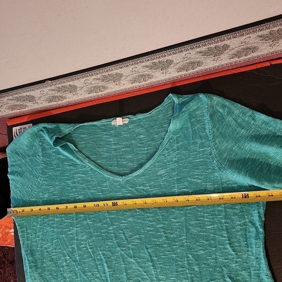 Eileen Fisher Organic Linen Cotton Blend Tunic Sweater Size 2X (FLAWED holes) - Picture 7 of 11